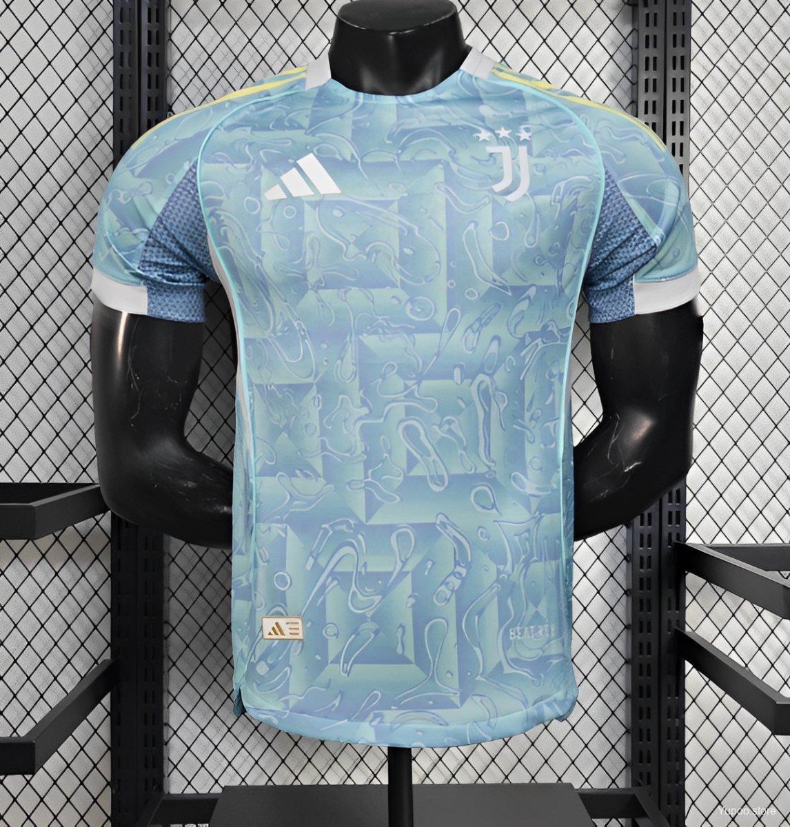 Camiseta de fútbol Juventus 2025/26 VISITANTE MANGA CORTA VERSION JUGADOR